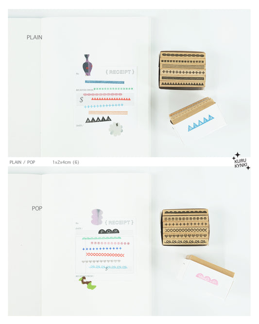 Kurukynki Rubber Stamps - Plain and Pop