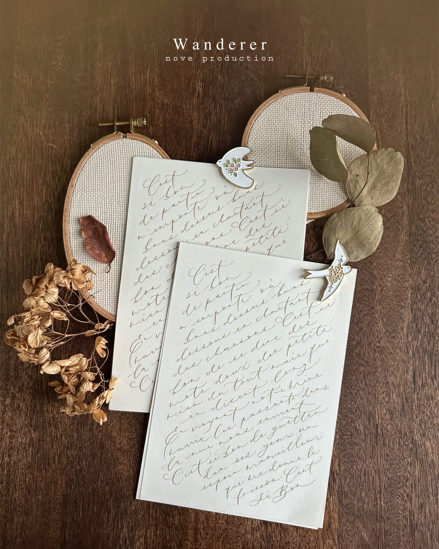 Nove Production Wanderer Calligraphy Layering / Background Paper Packs