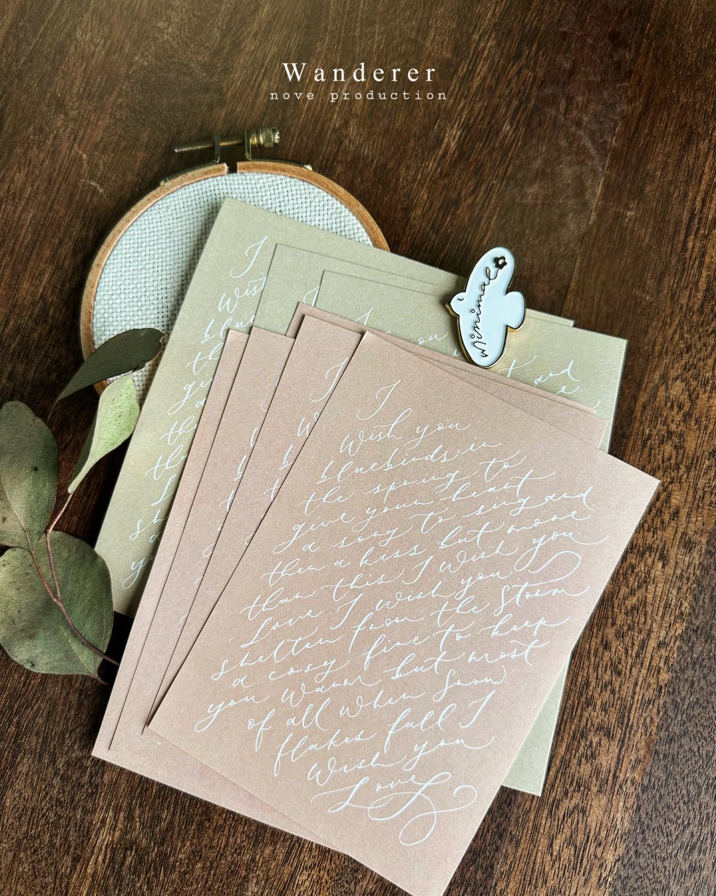 Nove Production Wanderer Calligraphy Layering / Background Paper Packs