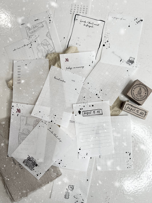 Black Milk Project Handmade Paper Sheets - Pages of Me