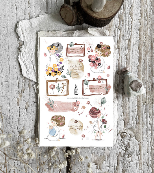 Black Milk Project Paper Sticker Sheet - Moments