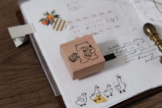 Eileen Tai Rubber Stamps - Pencil Bear
