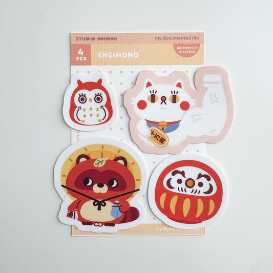 Studio DonDon Waterproof Sticker Packs - Engimono Japanese Lucky Charms