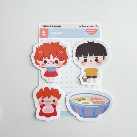 Studio DonDon Waterproof Sticker Packs - Ponyo