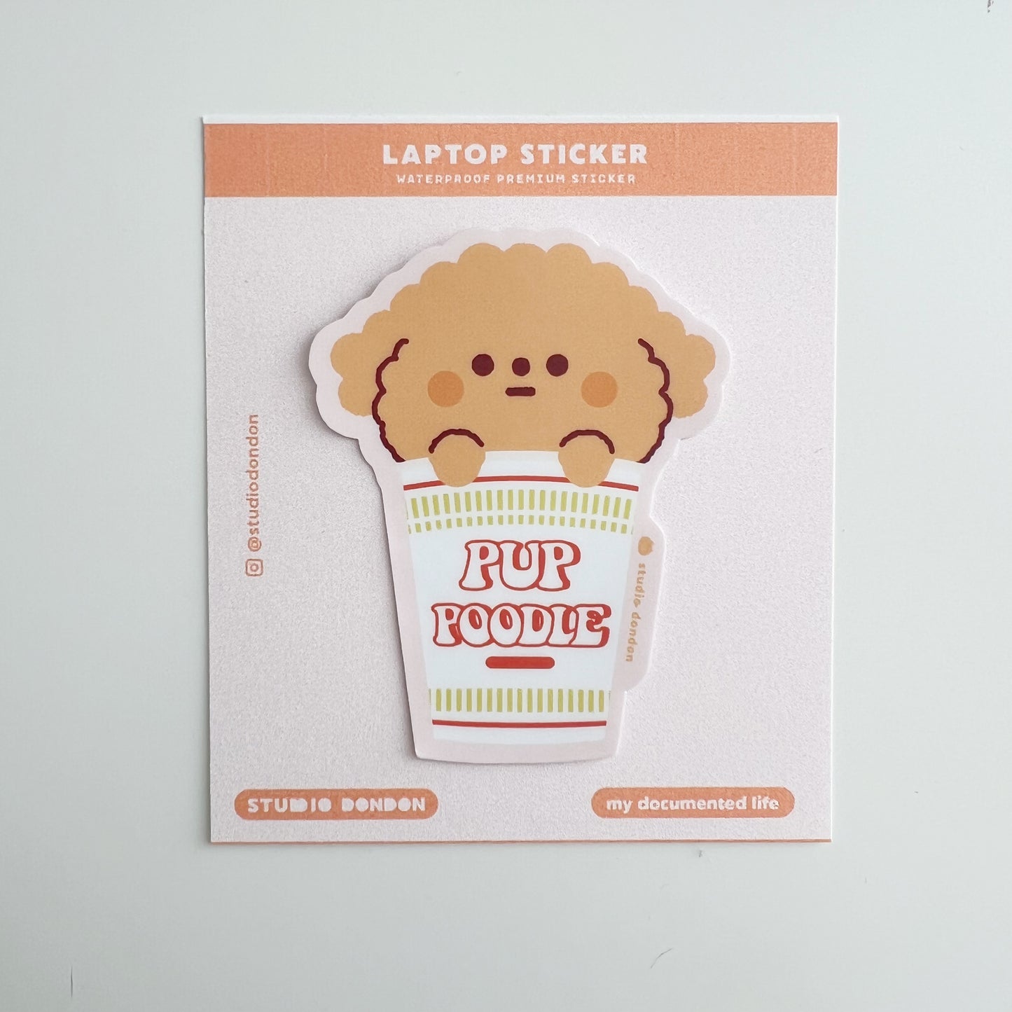 Studio DonDon Laptop Sticker - Pup Puppy