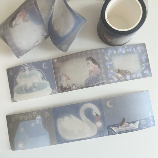 Teayou Tracing Paper Rolled Notes - Follow the Lights Night Version