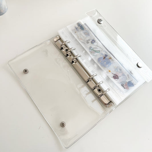 Clear PET Tape Storage Binder