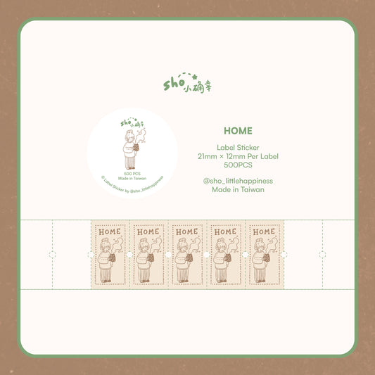 Sho Little Happiness Sticker Labels - Home