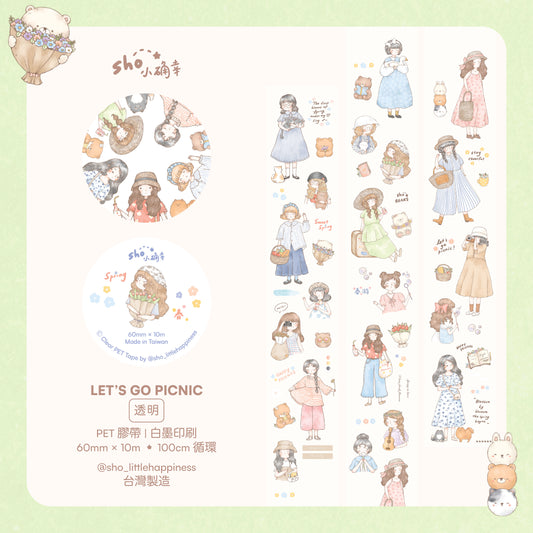 Sho Little Happiness PET Tape - Let's Go Picnic