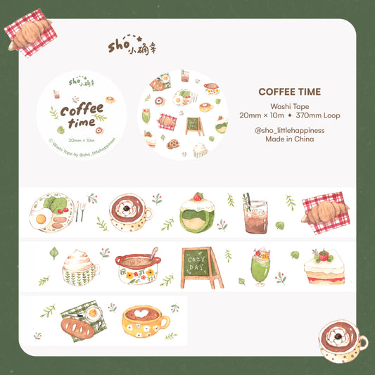 Sho Little Happiness Washi Tape - Coffee Time