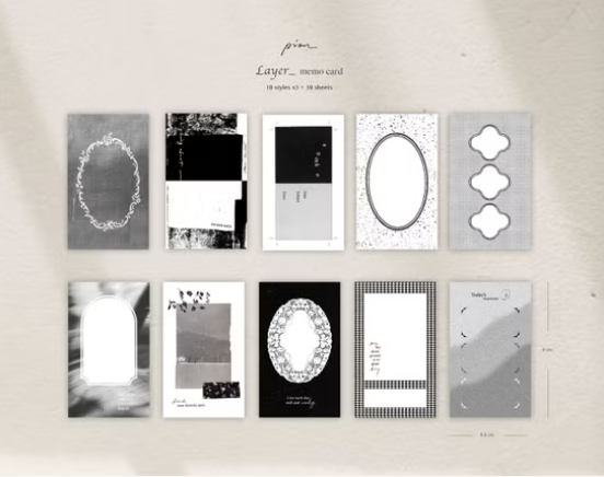 Pion Memo Cards - Layer