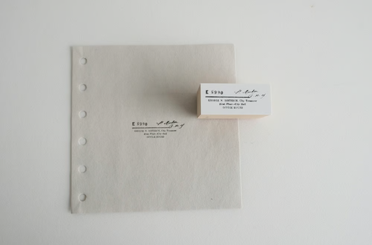 YOHAKU Rubber Stamp Letter S-102