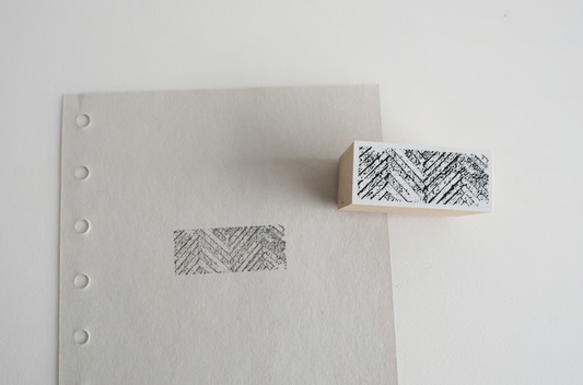 YOHAKU Rubber Stamp Herringbone S-101