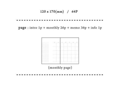 Suatelier Undated Planner - Monthly Note