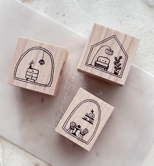 Nove Production Tiny Things Rubber Stamp Collection - Tiny House