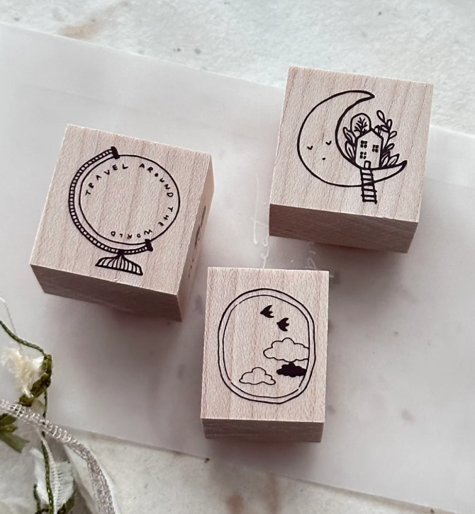 Nove Production Tiny Things Rubber Stamp Collection - Explore