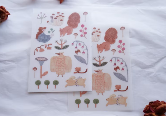 Ivy Snow Transfer Stickers - Blooming