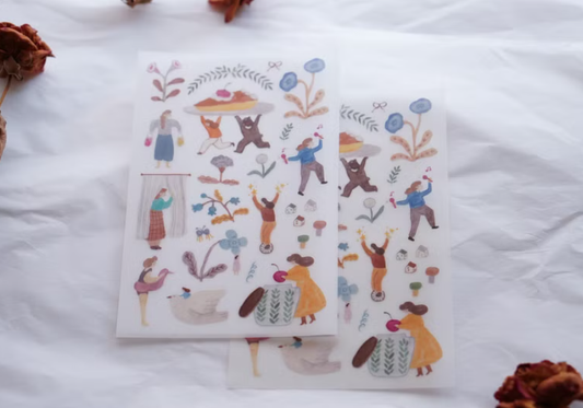 Ivy Snow Transfer Stickers - A Lovely Day
