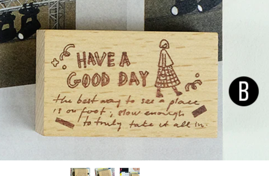 Kurukynki Day to Day Rubber Stamp - Have a Good Day