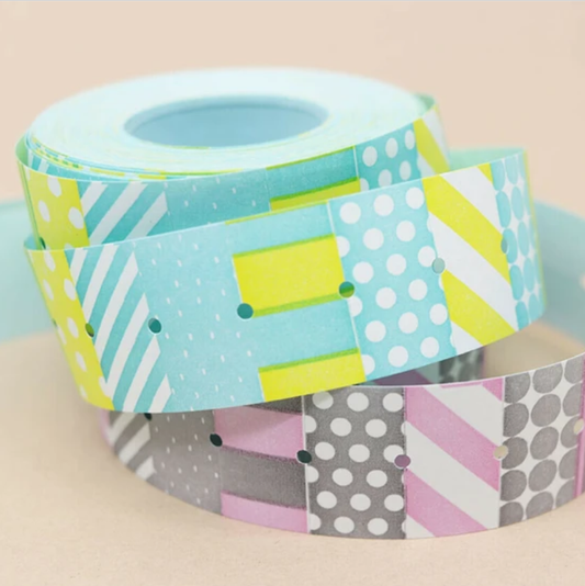 36 Sublo x Mizushima Small Label Stickers - Stripes and Polka Dots