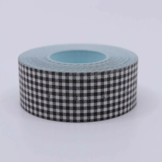 36 Sublo Small Label Stickers -Black Gingham