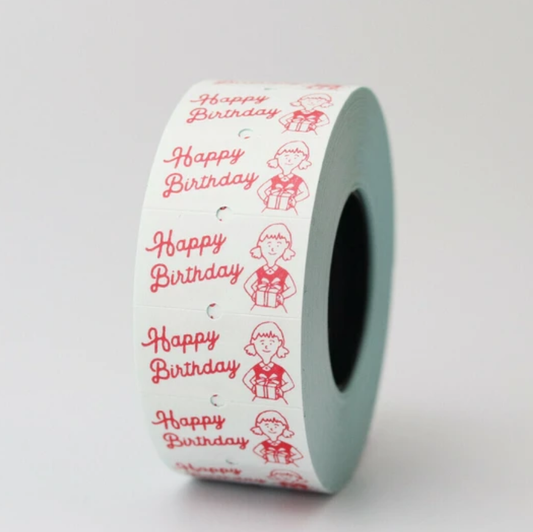 36 Sublo x Hoshinoshiho Small Label Stickers - Happy Birthday