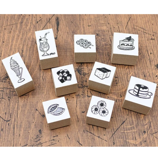 36 Sublo x Hoshinoshiho Mini Rubber Stamps - Sweets