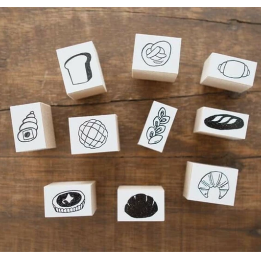 36 Sublo x Hoshinoshiho Mini Rubber Stamps - Bakery