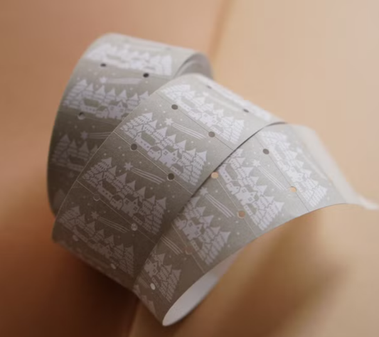 Ivy Snow Label Stickers - Winter