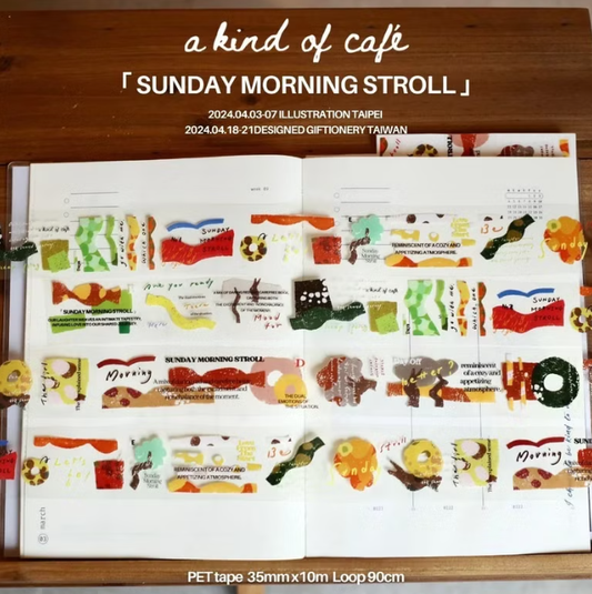 a kind of cafe PET Tape - Sunday Morning Stroll