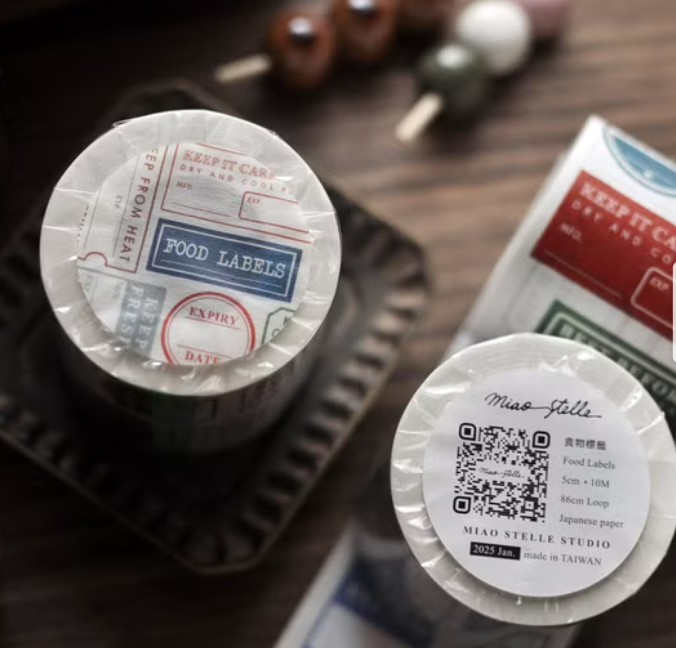 Miao Stelle Washi Tape - Food Labels