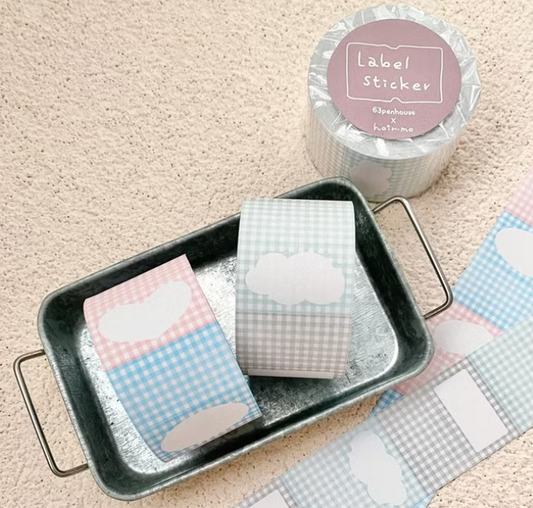 Hairmo Label Stickers - Plaid Frames