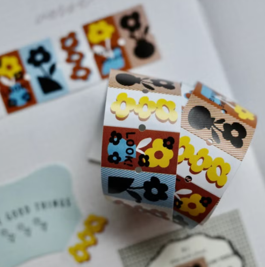 a kind of Cafe Sunny Blooms Label Stickers