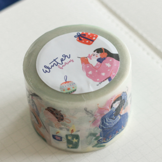 Teayou Kiss Cut PET Tape - Winter Fairies