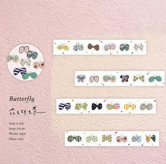 Pion Kiss-Cut Washi Tape - Butterfly