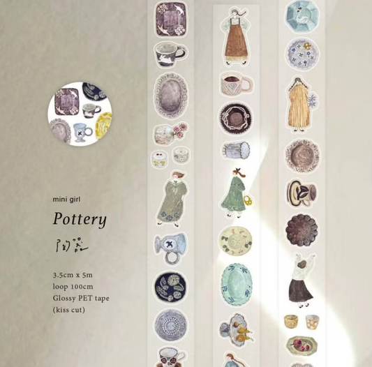 Pion Kiss Cut PET Tape - Pottery