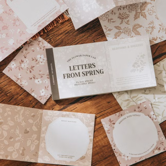 wwiinngg Memo Pad - Letters of Spring