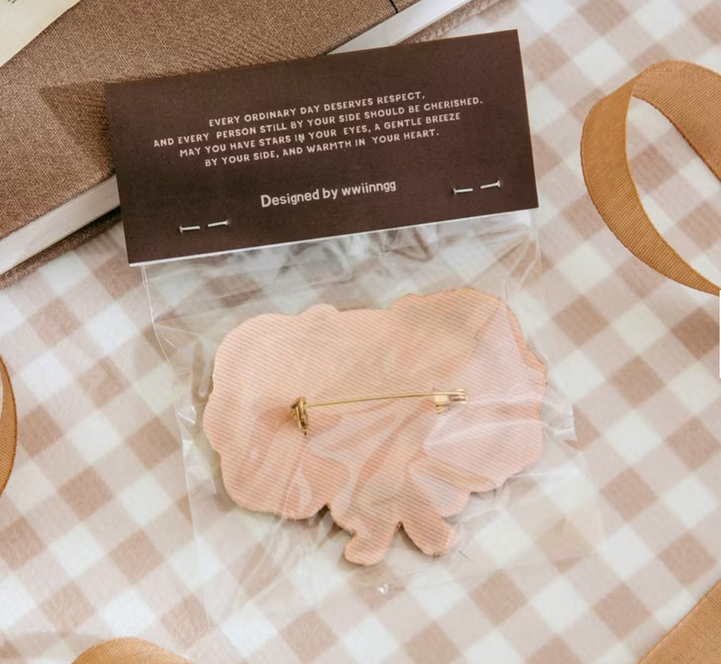 wwiinngg Plush Embroidered Pin - Lily the Dog