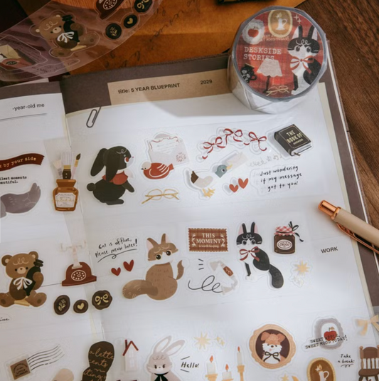 wwiinngg Kiss-cut PET Tape - Deskside Stories