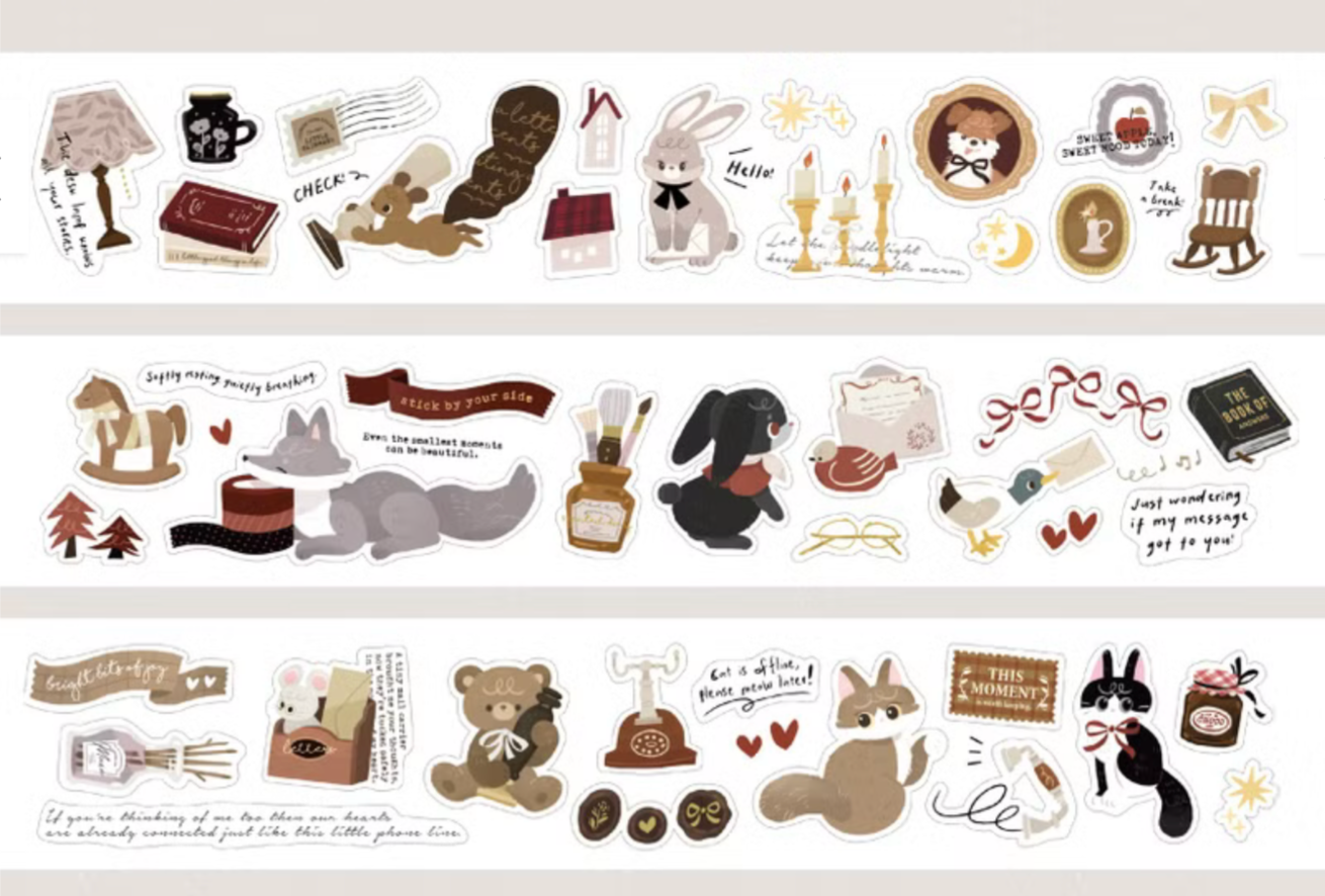 wwiinngg Kiss-cut PET Tape - Deskside Stories