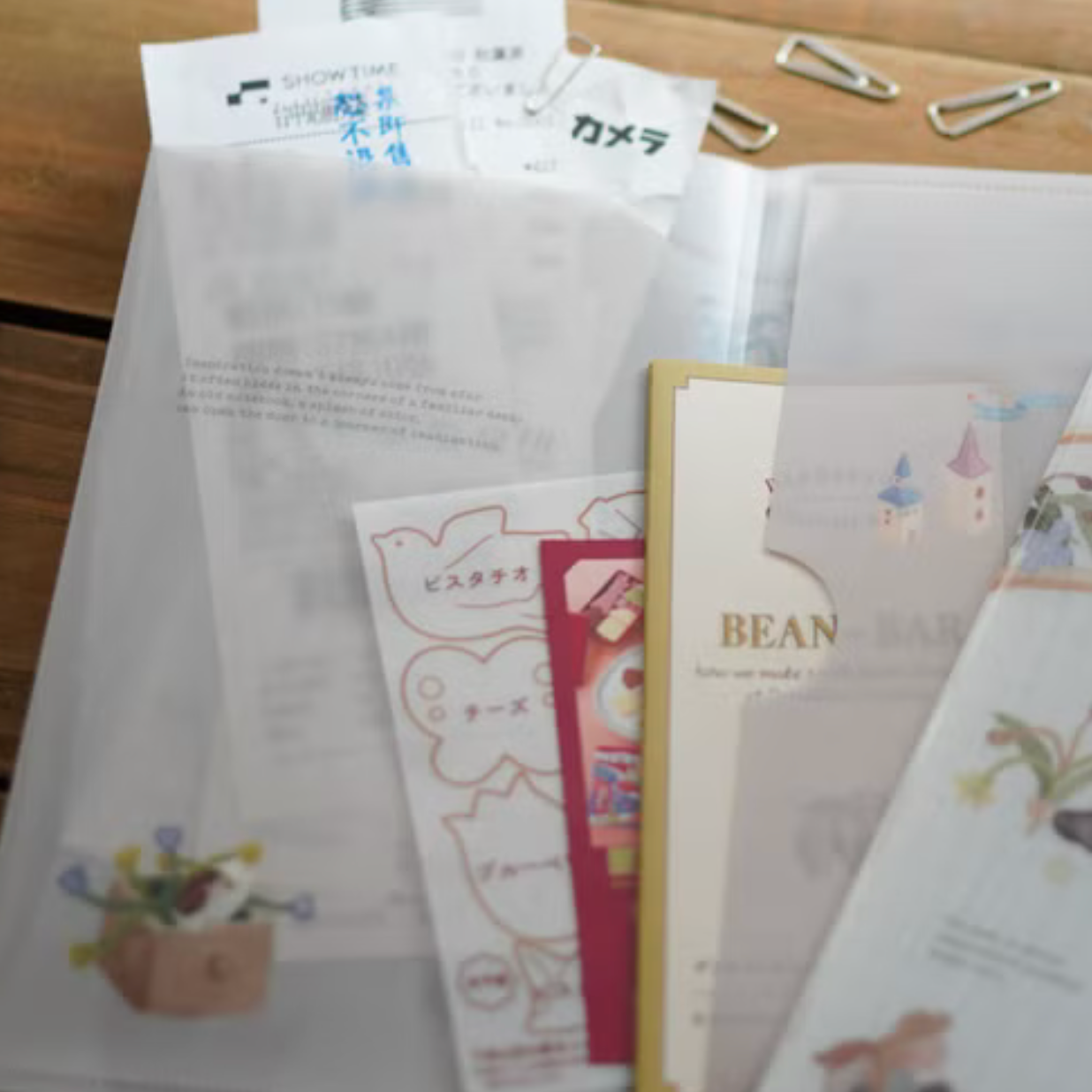 Ivy Snow Bi-fold Storage Folder - Stationery Time