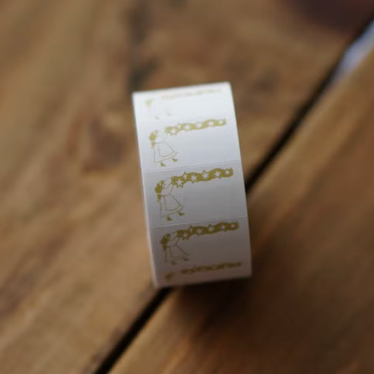 Ivy Snow Label Stickers - Star Tape