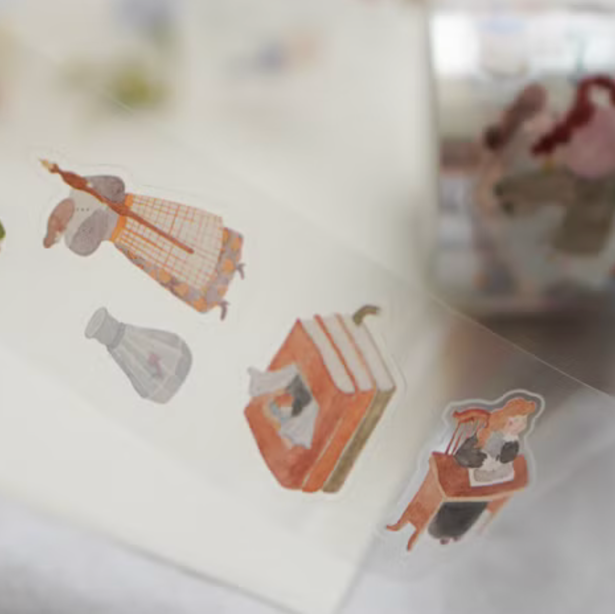 Ivy Snow Kiss-Cut PET Tape - On the Desk