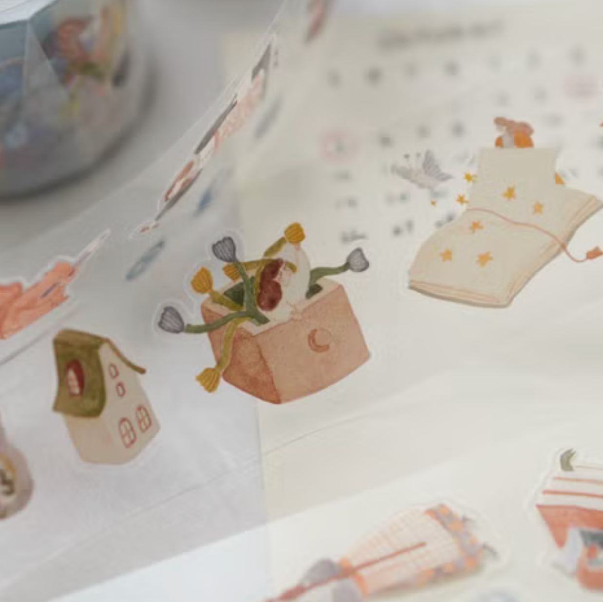 Ivy Snow Kiss-Cut PET Tape - On the Desk