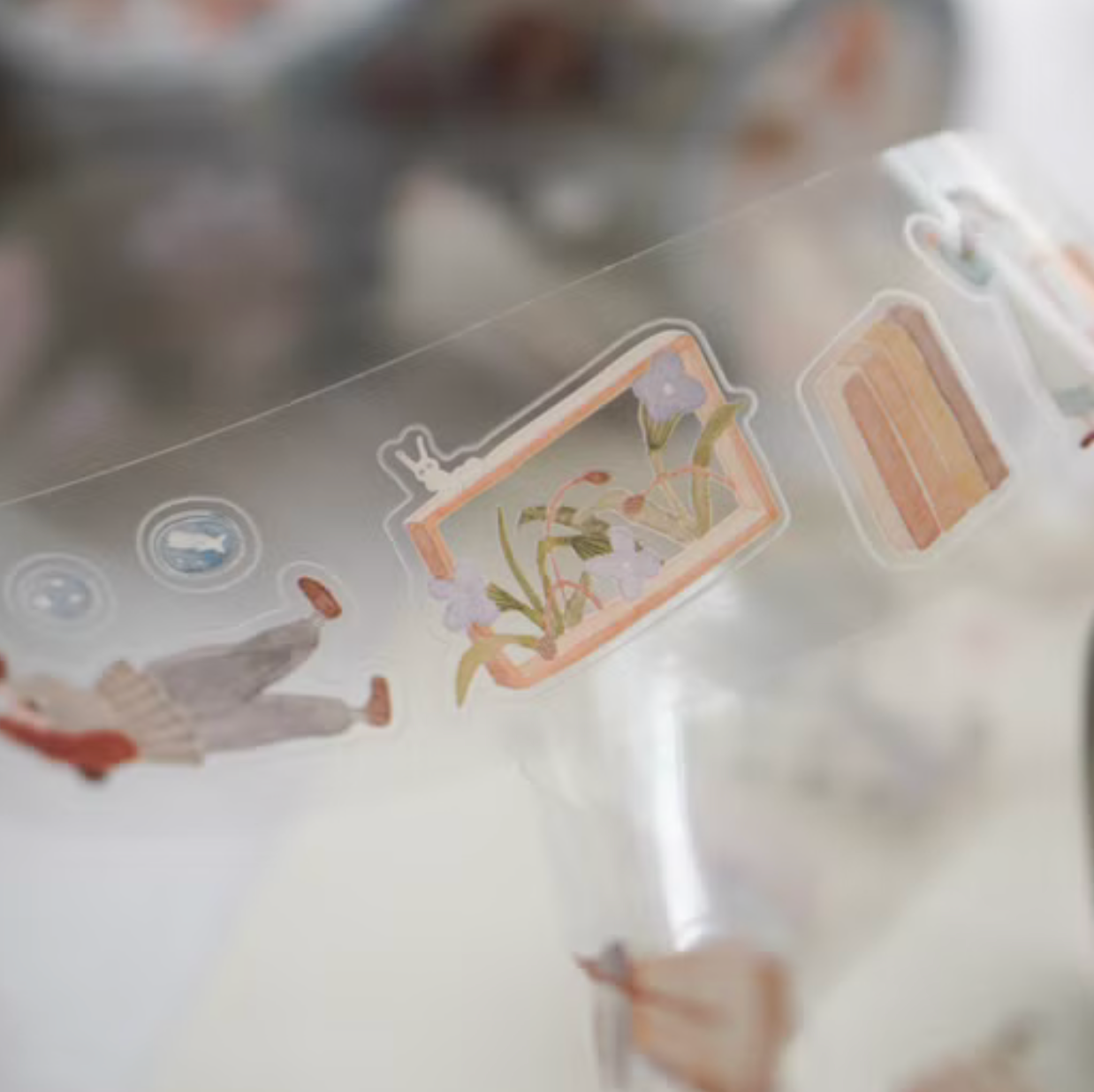 Ivy Snow Kiss-Cut PET Tape - On the Desk