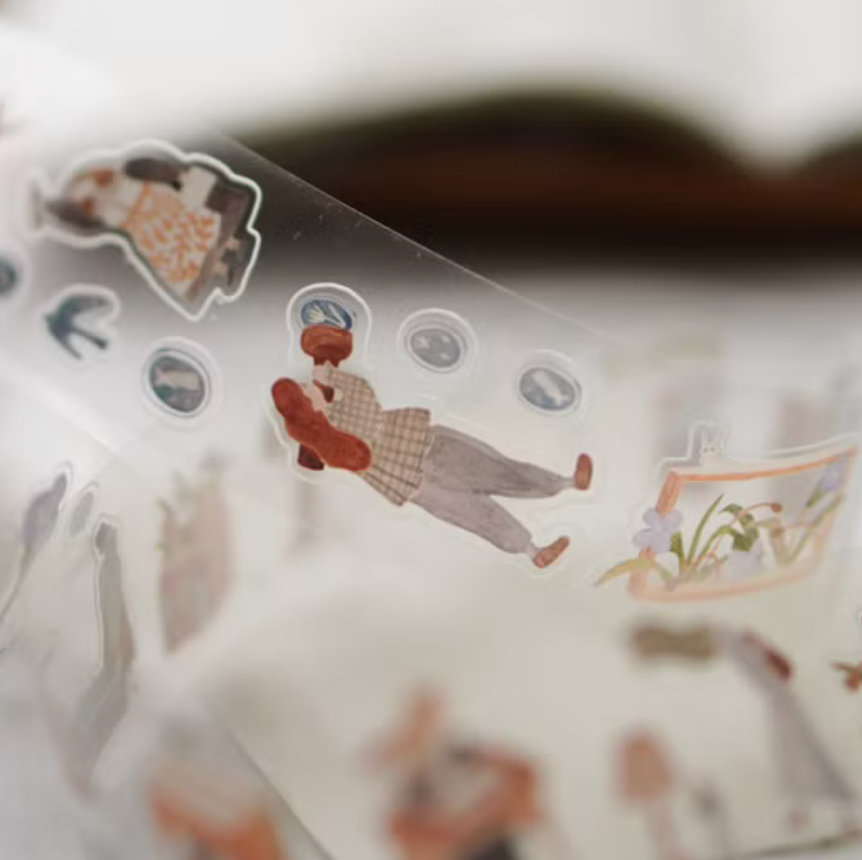 Ivy Snow Kiss-Cut PET Tape - On the Desk