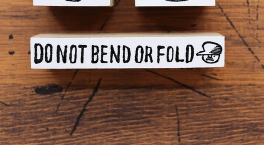 36 Sublo Rubber Stamp - Do Not Bend or Fold (Long)