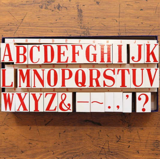 36 Sublo Rubber Stamp Set- Extra Large Letters