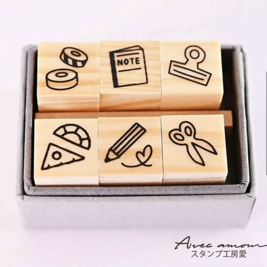 Sanby x Avec Amour Mini Stamp Set - Stationery