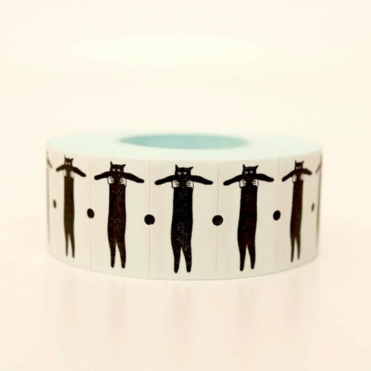 36 Sublo Small Label Stickers - Black Cat